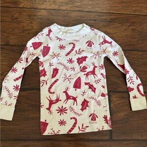 Kids Festive Red and White Long Sleeve Shirt